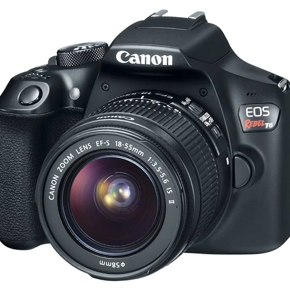 Canon EOS Rebel T6 DSLR Camera - Black
